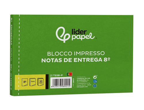 Bloco de entregas duplicado 105x155 mm , Liderpapel , 28921 , 8423473600317